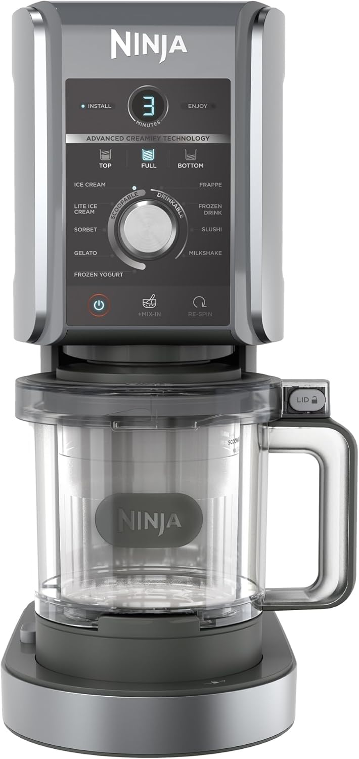 Ninja CREAMi Deluxe NC501EU, 10 Programme, 3 Behälter